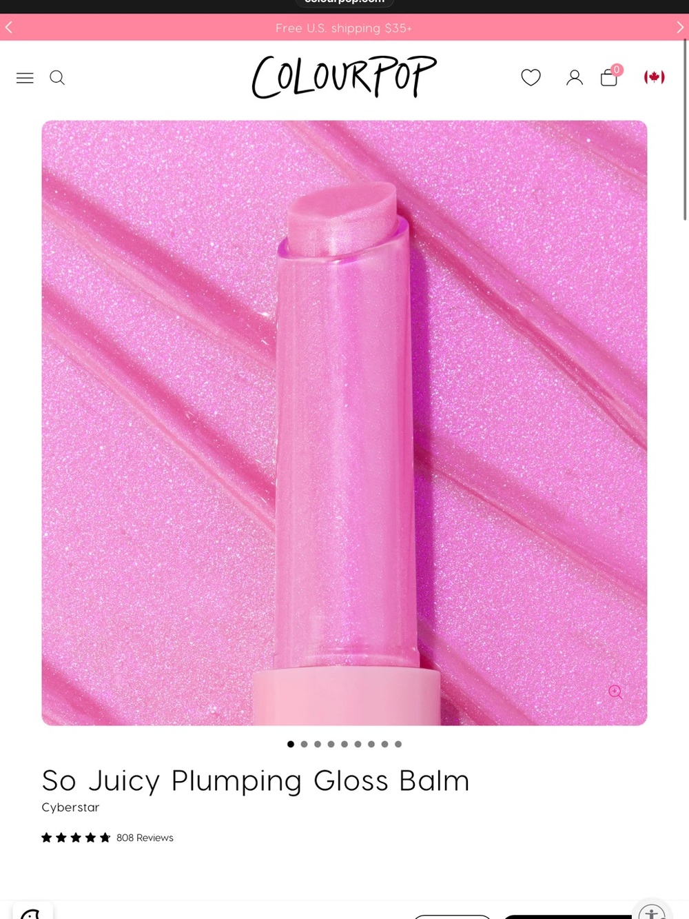 ColourPop So Juicy Plumping Gloss Balm — Cyberstar